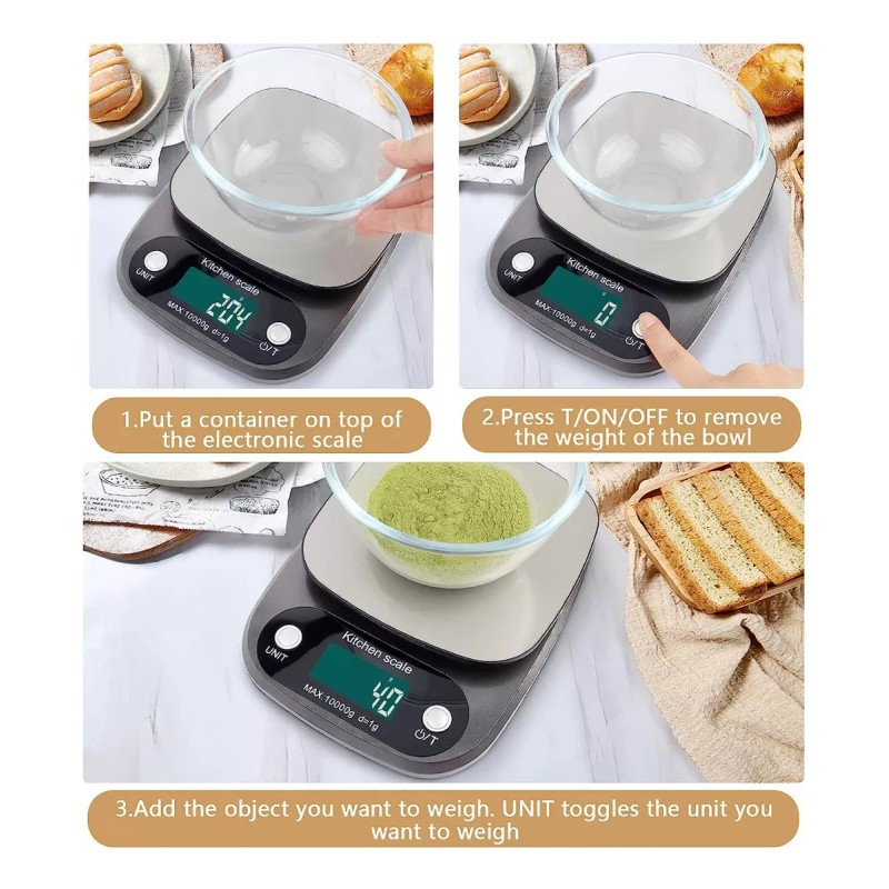 Bascula Báscula Digital Gramera Pesa Desde 1g A 10kg De