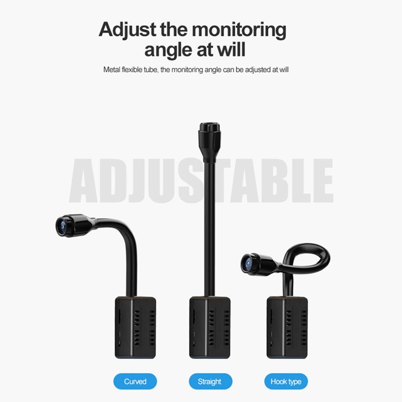 Mini WiFi Camera HD 1080P Flexible Lens Cable 2 Way