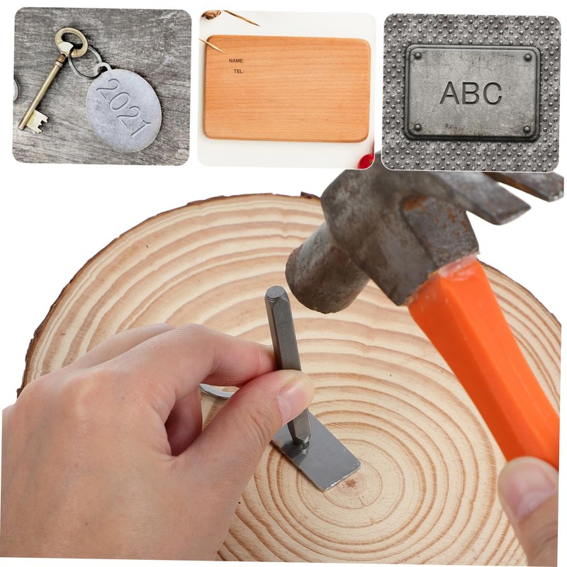 DOITOOL 1 Set Metal Stamping Kit Letter and Number Punch