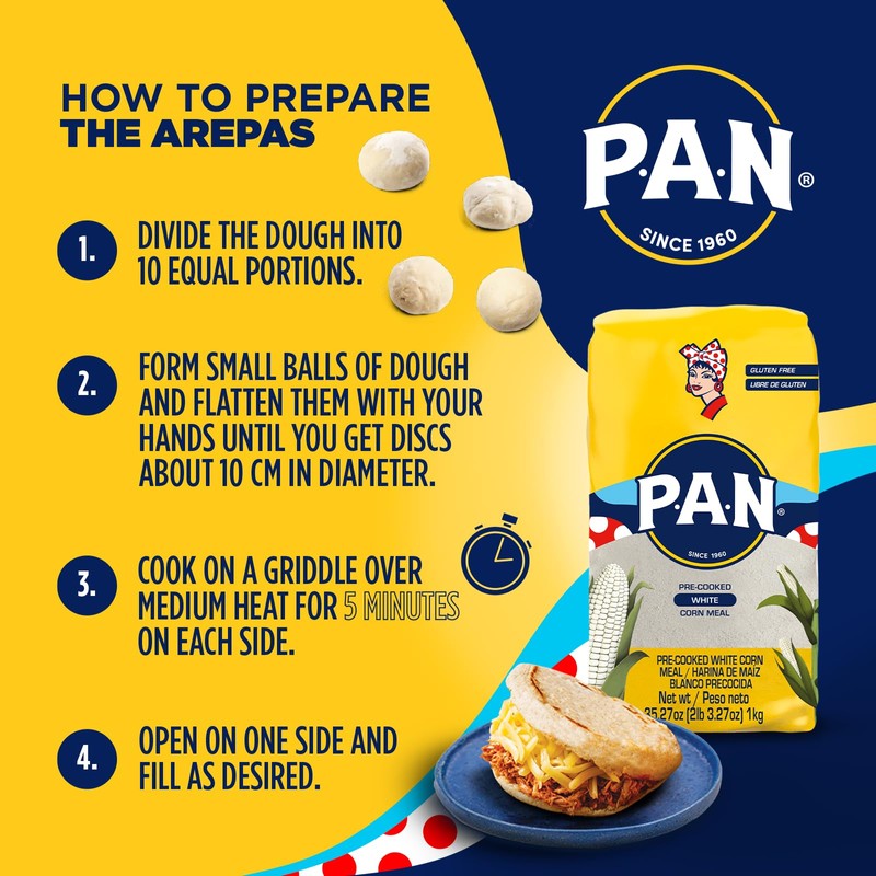 P.A.N. White Corn Meal – Pre-cooked Gluten Free and Kosher