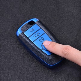 ELOHEI Funda protectora de TPU suave para llavero de Ford Fusion F150 F250 F350 F450 F550 Edge Explorer Escape Mustang