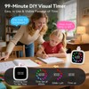 Yunbaoit Digital Visual Timer for Kids, Rechargeable 99-Minute Silent Countdown