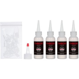 Starbond KBL-500 Black Medium Thick, Premium Rubber Toughened CA - Super Glue Kit with Extra Bottles, Caps, and Microtips (Woodworking, Filling Knots & Voids, RC Car Tires, Speaker Repair) (16 Ounce)
