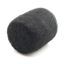 Design61 Set of 4 Felt Glides Glides Felt Caps for Round Tubular Chairs with a Diameter of 22 mm Black