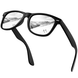 KANASTAL Sunglasses for Men Women Polarized Sunglasses Classic Retro Square Sun Glasses UV Protection Silver Mirrored Black Frame for Driving Fishing Skiing