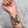 4 x 'Scottish Terrier with Bunny Toy' Temporary Tattoos -