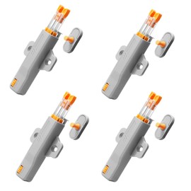 ASOFTY 4 Stück Drucktüröffner, 40N Heavy Duty Push Open Türöffner für Schrank, Feder Schnappverschluss, Drucköffner Schrank, Schloss Drucktüröffner für Schränke, Garderoben, Schubladen