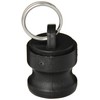 Banjo 100125PL Polypropylene Cam & Groove Fitting, Dust Plug, 1" Male Adapter