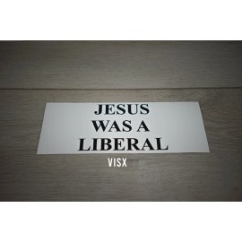 VISX Jesus was a liberal Bumper Sticker Decal Christ God Church Religion