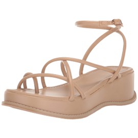 Chinese Laundry Women's Clairo Wedge Sandal, Nude, 7.5