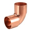uxcell 41.28mm ID 90 Degree Copper Elbow Short-Turn Copper Pipe