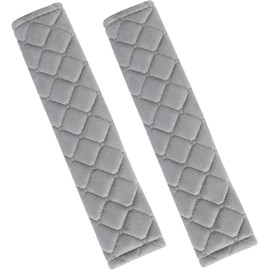 Andalus Fundas para cinturón de Seguridad, Protector de cinturón de Seguridad, Almohadilla para cinturón de Seguridad para Coche/Bolsa, Comodidad Suave, Gris