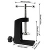 AYLIFU 1PCS Black Aluminum Alloy Desk C-Clamp Desk Light Mounting