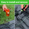 Bakulyor 200Pcs Landscape Staples + 200Pcs Gasket, 6 Inch Garden