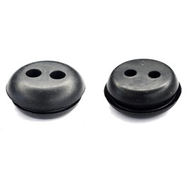 cyclingcolors 2 x Fuel Tank Rubber Grommets Gas Cutter Petrol Tank Nozzle Universal Fuel Line Pipe Seal Brush Cutter Trimmer Lawn Mower Diameter 19.5 mm 2 Holes