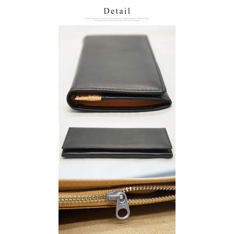 BlissLeather Premium Tochigi Leather Long Wallet, Bifold Wallet, Large Capacity,