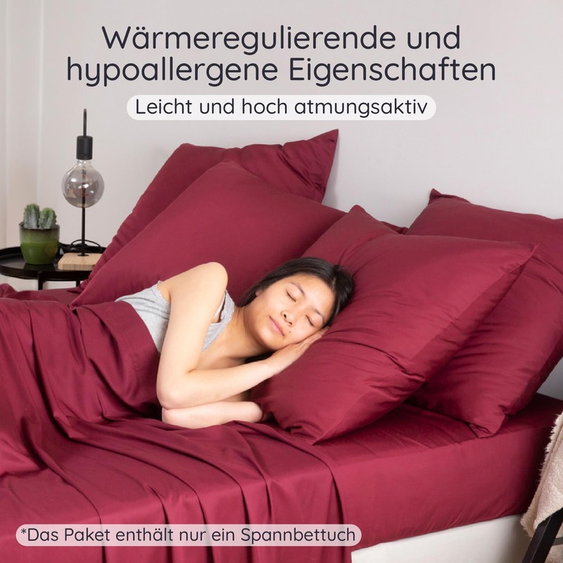 Bambaw Fitted Sheet 90 x 200 cm Bamboo, 35 cm