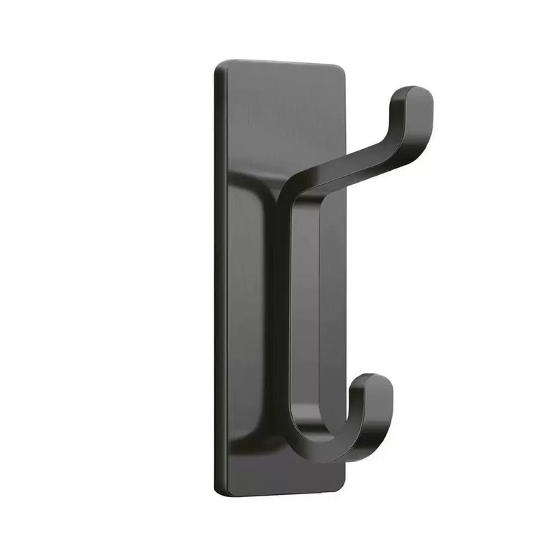 13LB Strong Stick-on Hooks for Coat & Towel, Black 4