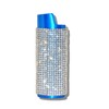 Blue Lighter Cover Sleeve with Crystal Rhinestones LS1