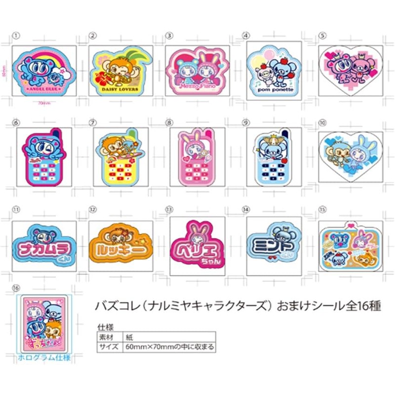 Furuta Seika Buzkore Narumiya Characters 10 Piece Box Candy Toy