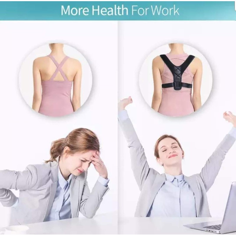 Nanet Posture Corrector Back Brace Adjustable Straightener for Back, Shoulder,