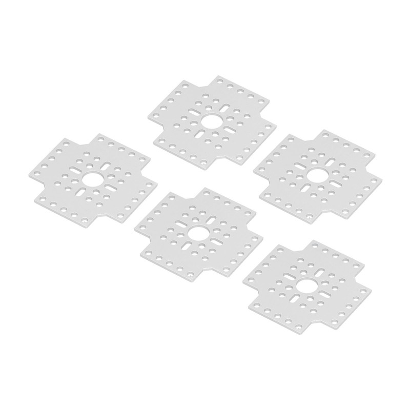 5pcs Hole Pattern Brackets Aluminum Alloy Holes Grid Plates for