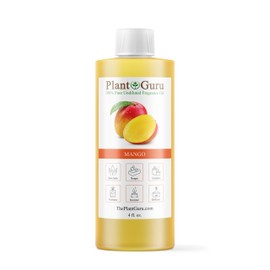 Mango Fragrance Oil 4 fl. oz. Scented Oil for DIY Soap Making, Candles, Bath Bombs, Body Butters. Used in Aromatherapy Diffusers, Burners and Warmers. Great Addition to Lotions and Creams.