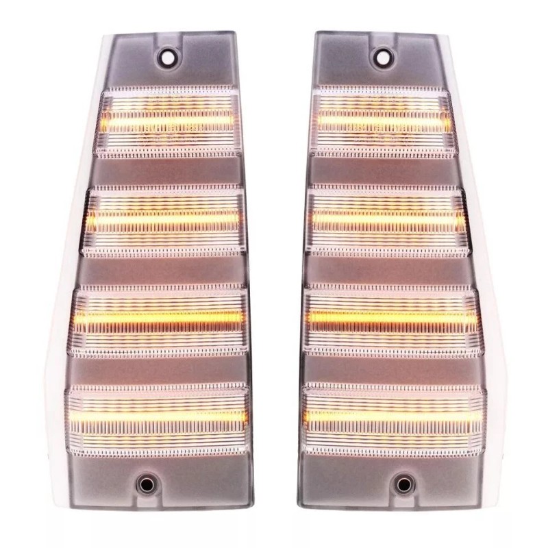 LUC Clear LED Front Side Marker Corner Signal Light For
