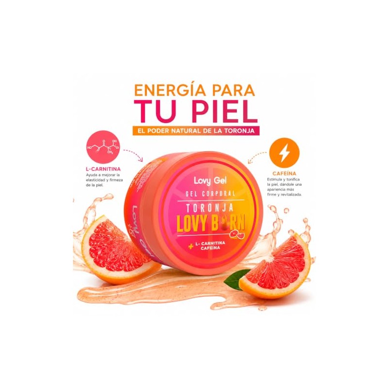 LOVY CARE Gel Corporal de Toronja Sport con L-Carnitina +