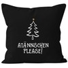 MoonWorks At?nnschen Please! Christmas Decorative Cushion Cover Gift Black Jumper