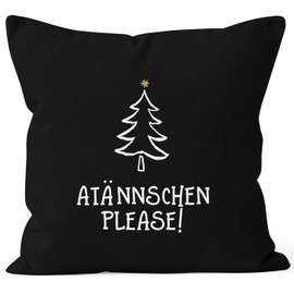 MoonWorks At?nnschen Please! Christmas Decorative Cushion Cover Gift Black Jumper