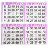 4 on Purple Bingo Paper Cards - 750 sheets -
