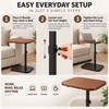 Adjustable Laptop Side Table for Small Spaces – Tilting 30×40cm