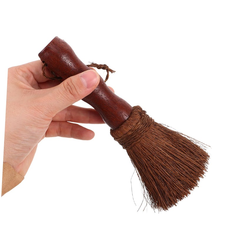 FRCOLOR Tea Tray Cleaning Brush Soft Bristles Wooden Handle Multi