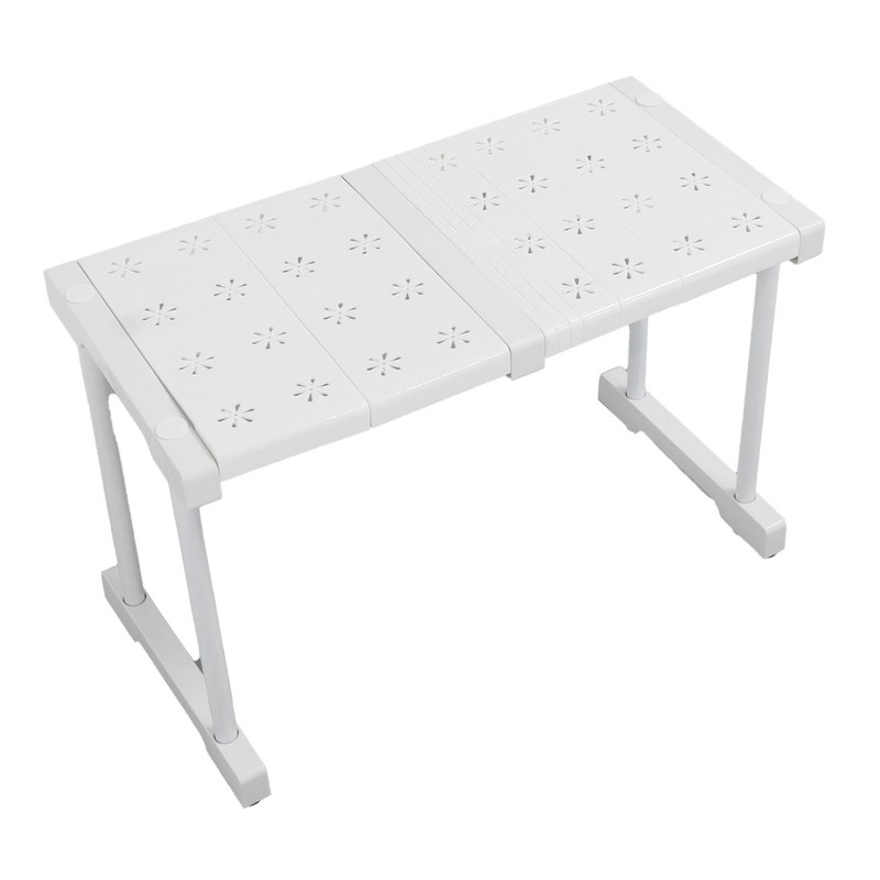 Expandable Shelf Stackable 121lb Load Bearing Divider Storage Rack for