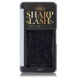 Sharp Lash Premium Toray by Amber Lash, 20 Rows of Flat Split Lashes with Various Thicknesses and Lengthes for Professional Eyelash Extension - D Curl (0.10mm Thickness, MIX 8-15mm)