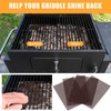 Reallnaive 400 Pack Griddle 4x5.5'' Screen Grill Cleaning Screens Pre-treated