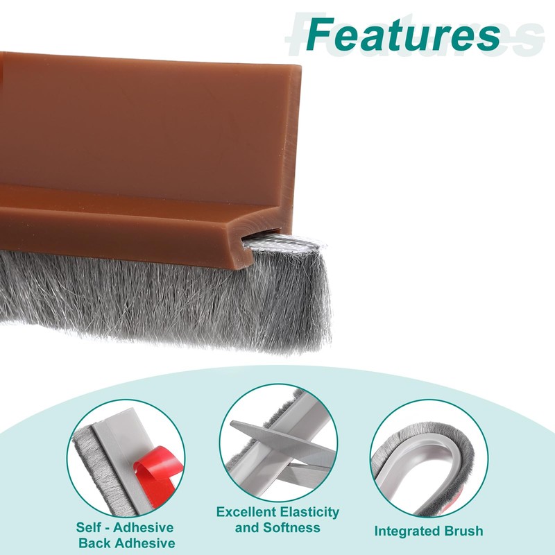 uxcell Door Sweep for Bottom of Door, 1.2" x 40"