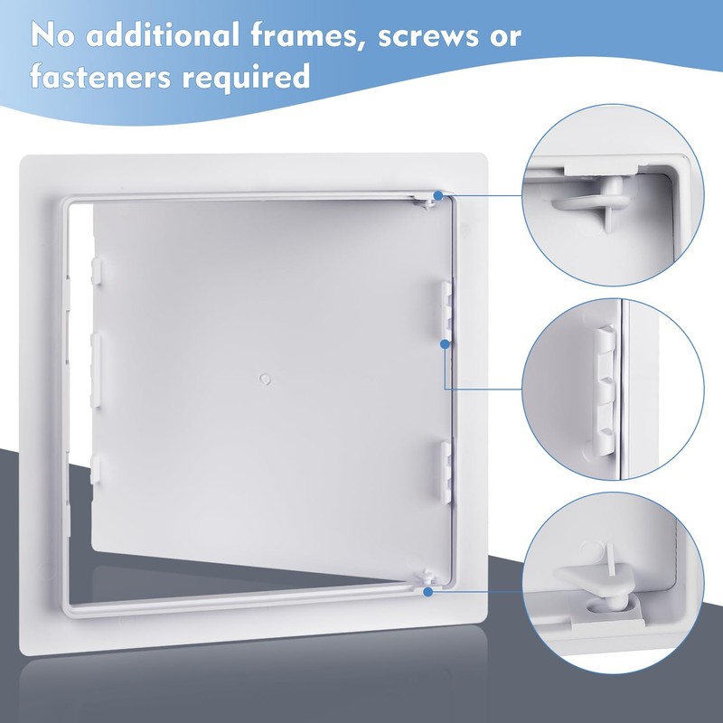Donext Access Plumbing Panel for Drywall Ceiling, 12x12 in Plastic