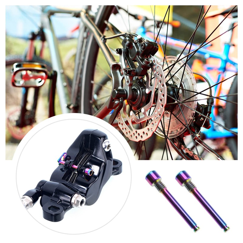 SING F LTD 2PCS M4 Titanium Bolts for Bicycle Disc