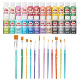 Apple Barrel - Kit de pintura acrílica para manualidades, acabado mate, 36 piezas