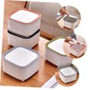 KOMBIUDA 2Pcs Convenient Desktop Trash Bin with Lid Creative Rubbish