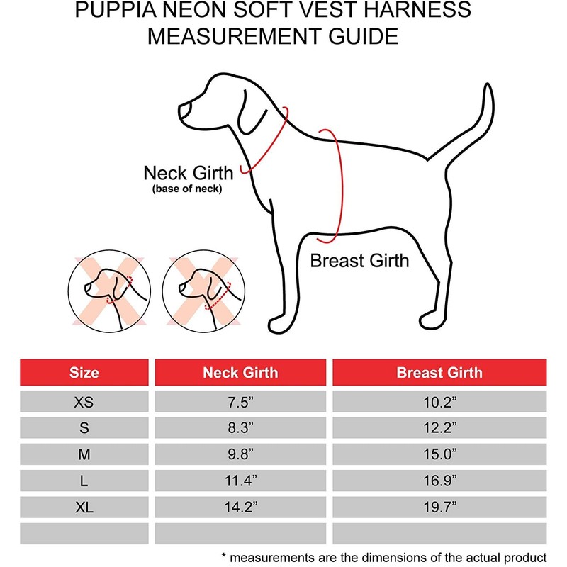 Puppia Neon Soft Vest Harness Step-in No Choke No Pull