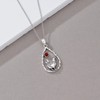 PELOVNY Chicken Necklace 925 Sterling Silver Birthstone Necklace for Women
