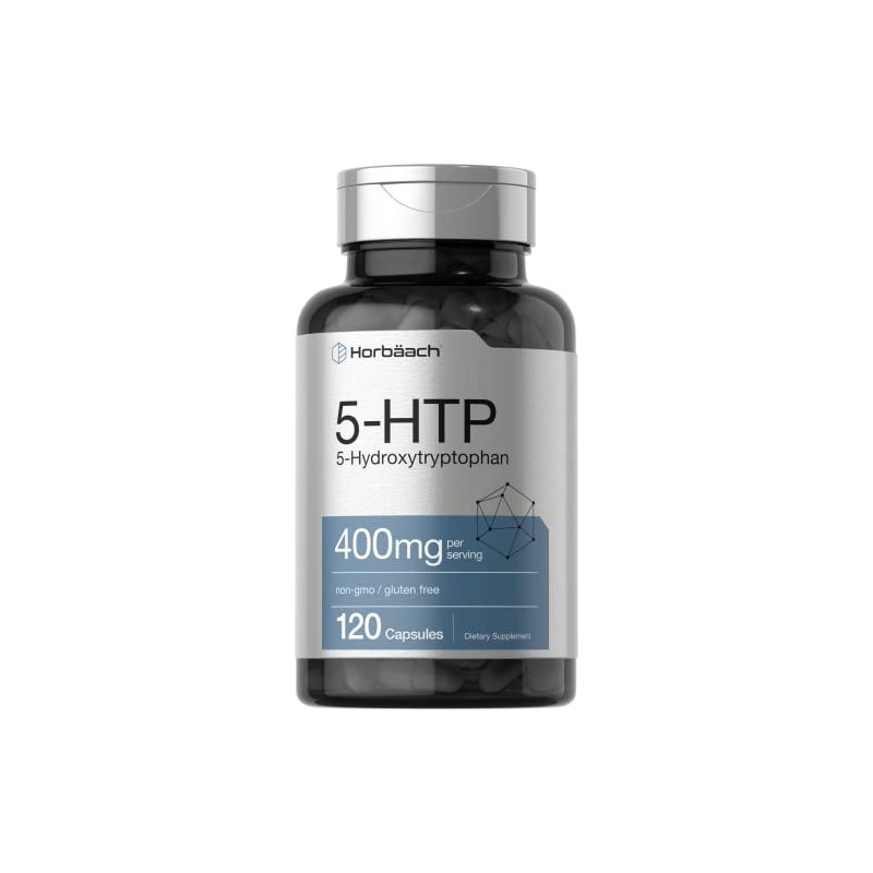 Horbäach 5-HTP 400 mg, 5-HTP Extra Strength, Sin OMG, sin