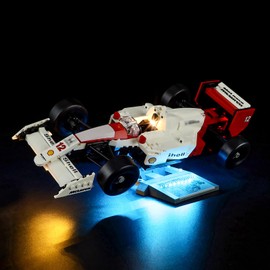 YEABRICKS LED Light for 10330 Icons McLaren MP4/4 & Ayrton Senna Building Blocks Model (Building Set NOT Included)