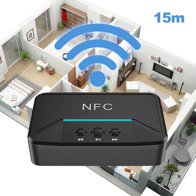 Desktop Bluetooth 5.0 Receiver NFC Wireless USB Audio for Speaker