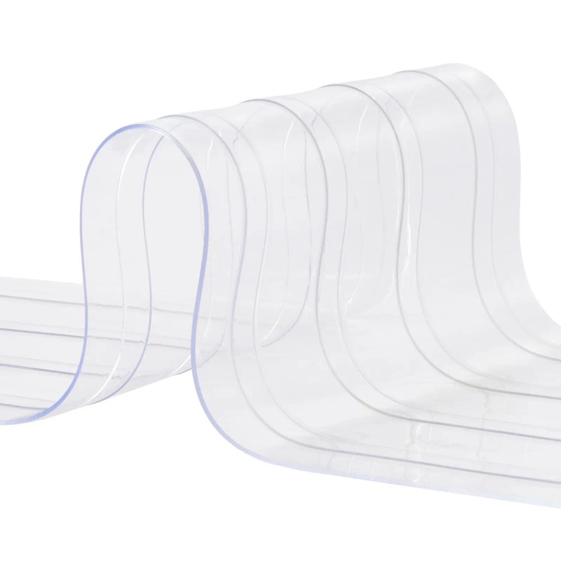 Clear PVC Strip Curtain 50 ft Length X 8 Width