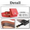 White Fang BT260 Women's Waist Mini Bag Pouch, Leather Belt,