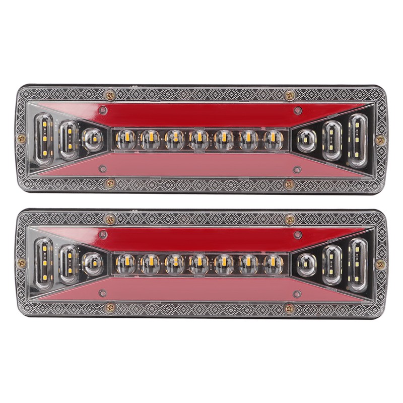 2 PCS Rear Tail Light Bar IP68 Waterproof 24V 50000H